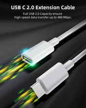 Load image into Gallery viewer, USB C Extension Cable for Magsafe Charger (3.3Ft/1m)