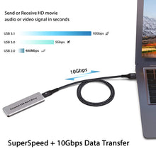 Load image into Gallery viewer, CONMDEX USB-C to USB-A Cable [3.3ft], 3.1 Gen2 SuperSpeed Up to 10Gbps Data Speed (2 Pack)